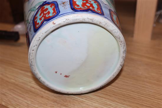 A Japanese Imari carp vase Height